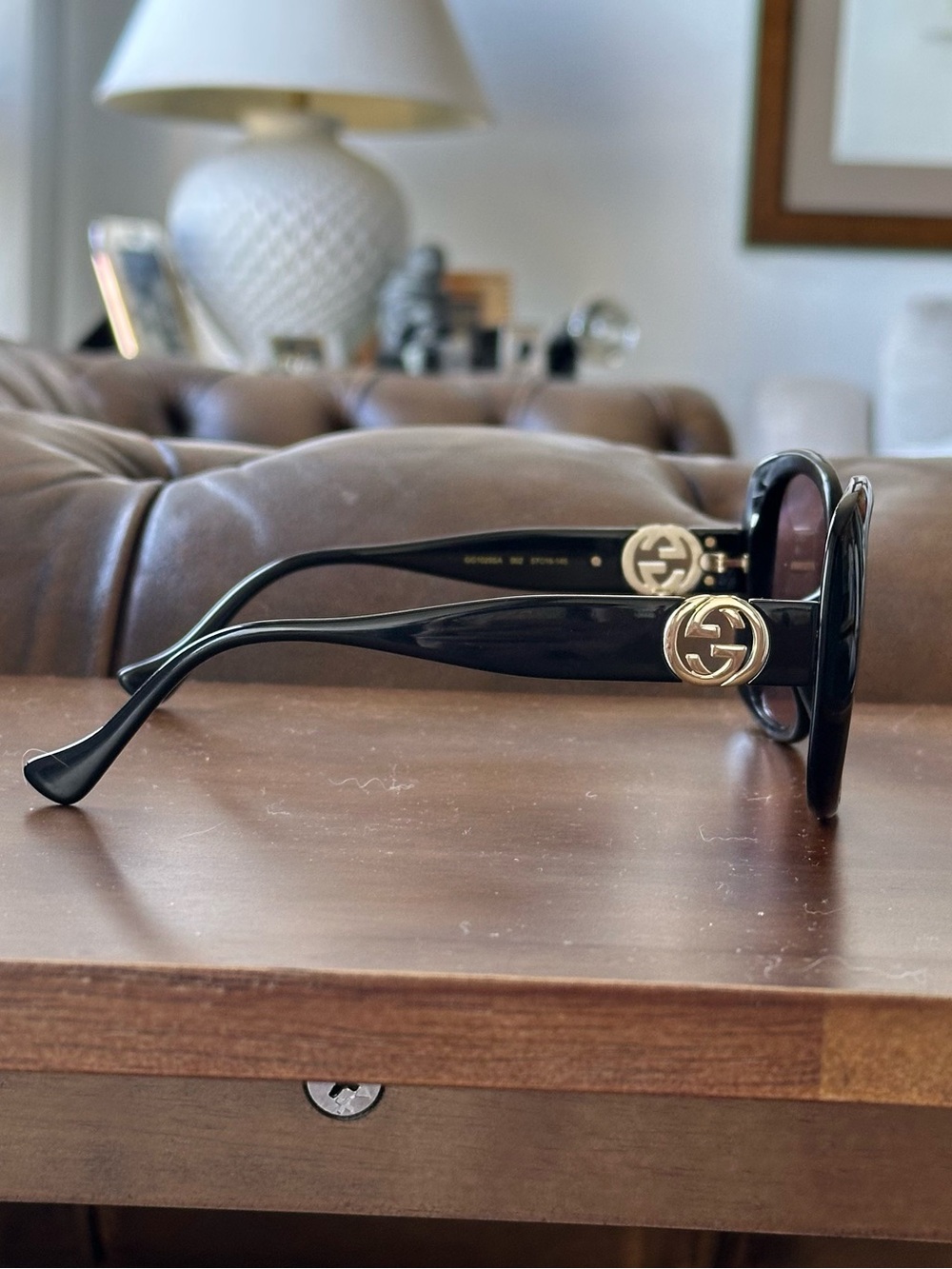 Gucci Black Oversized Square Women’s Sunglasses - Picture 6 of 11